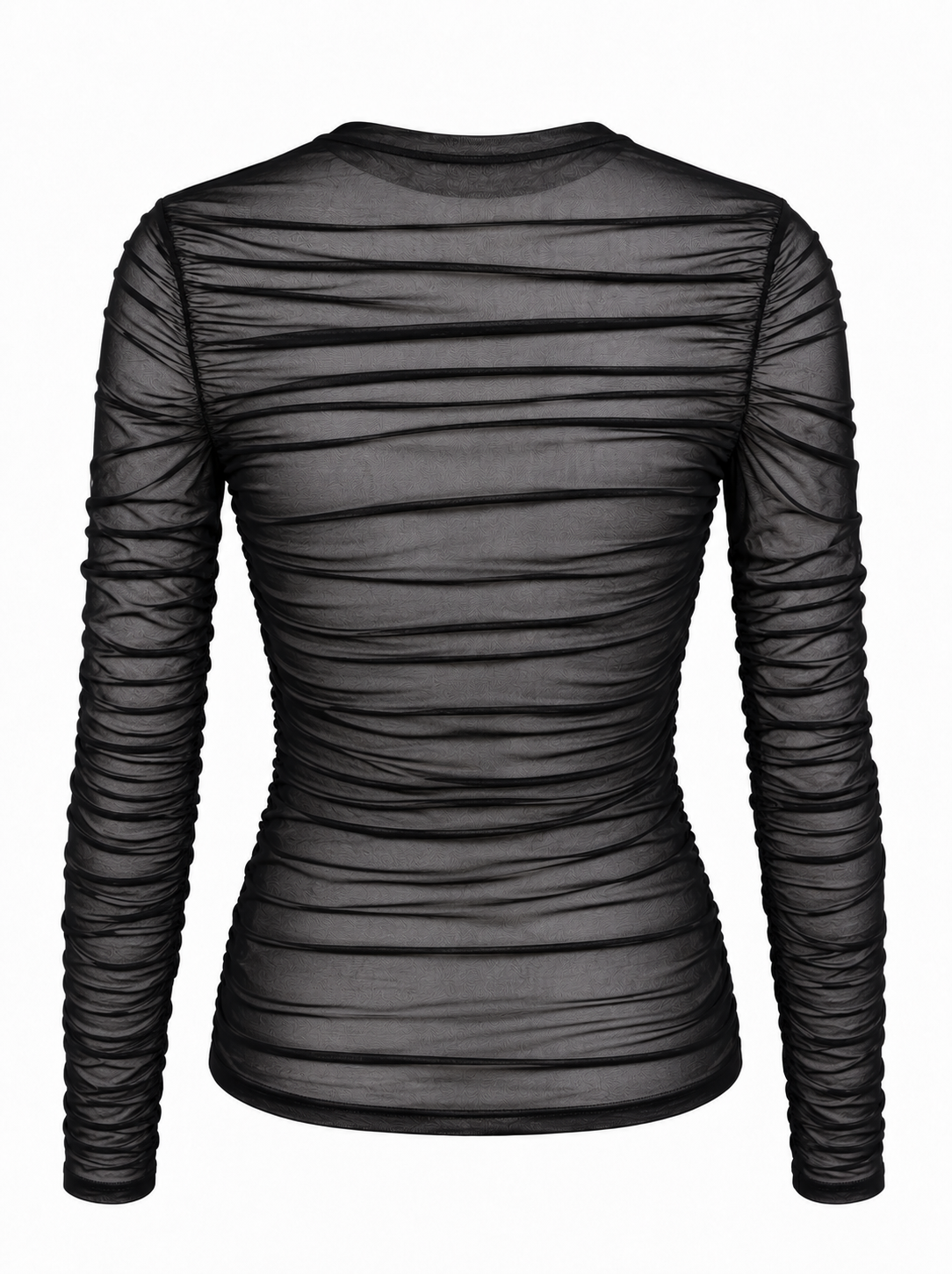 FOLDS Long Sleeve Schwarz Transparent (Women)