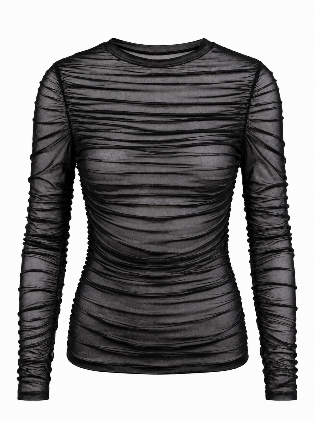 FOLDS Long Sleeve Schwarz Transparent (Women)