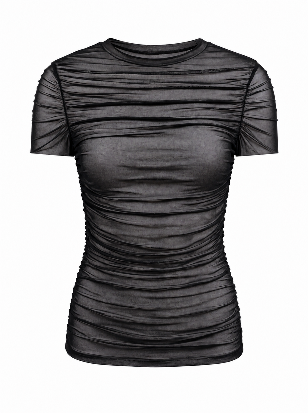 FOLDS T-Shirt Schwarz Transparent (Women)