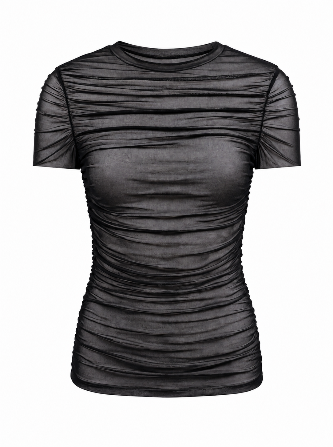 FOLDS T-Shirt Schwarz Transparent (Women)