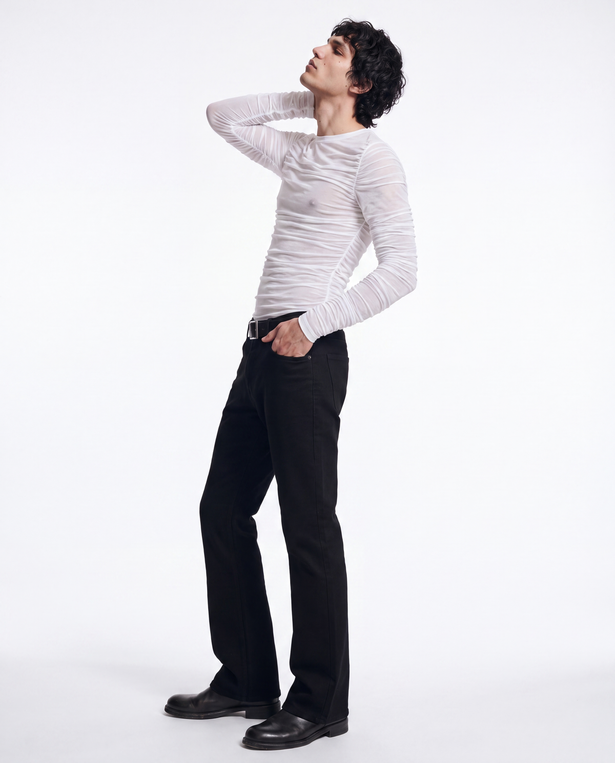 FOLDS Long Sleeve Weiß Transparent (Men)