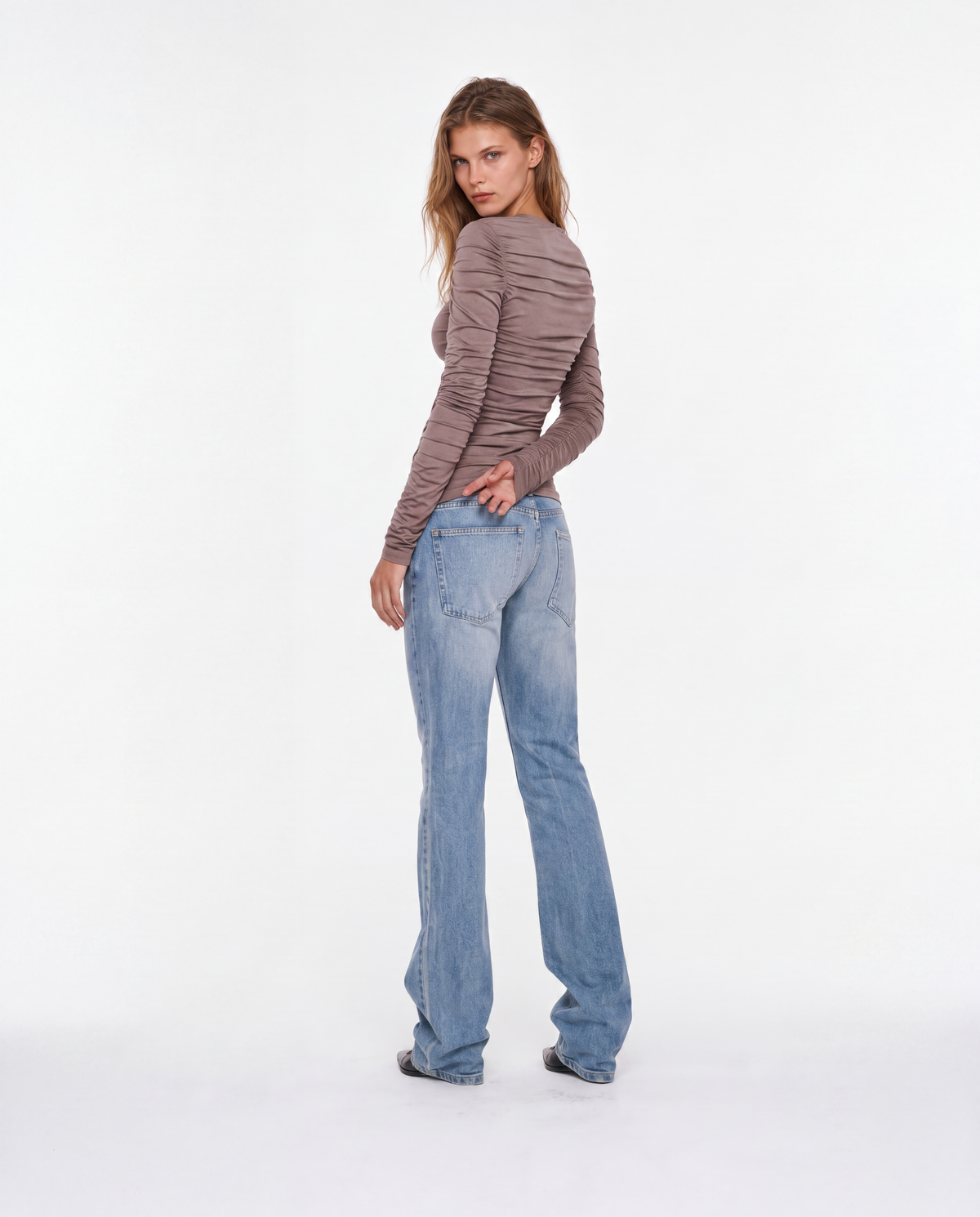 FOLDS Long Sleeve Taupe (Women)