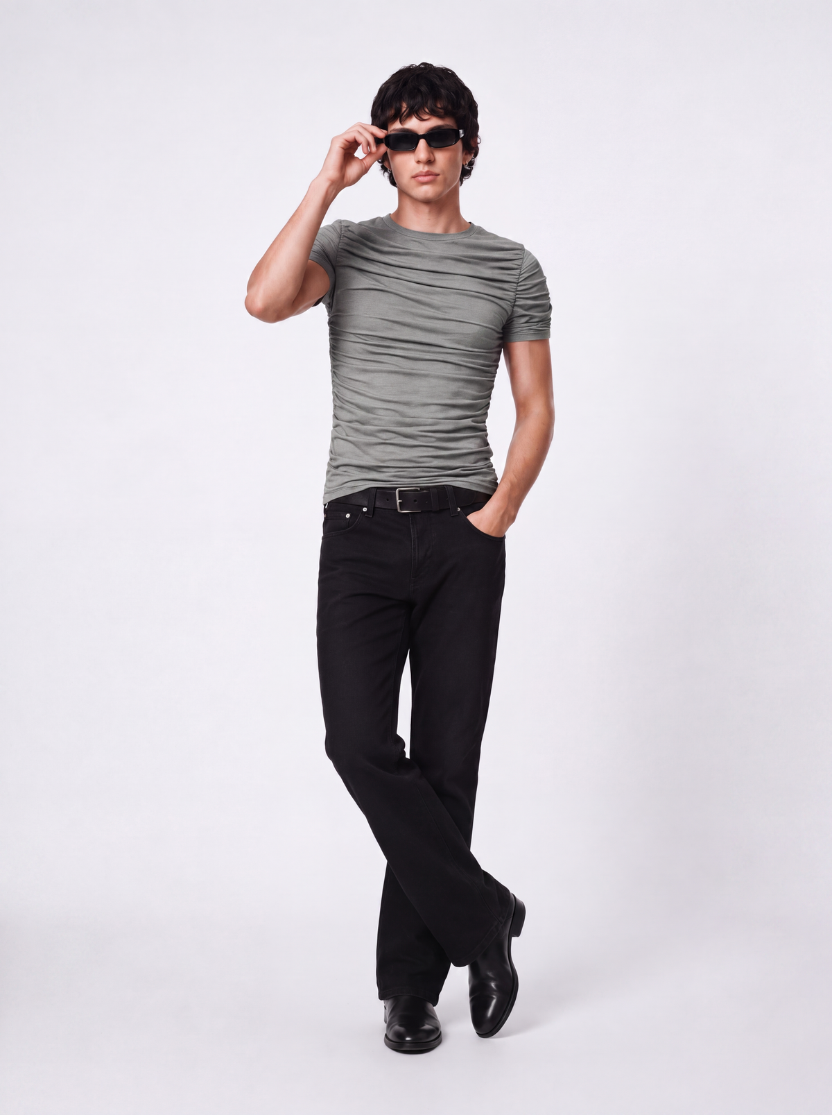 FOLDS T-Shirt Sage Green (Men)