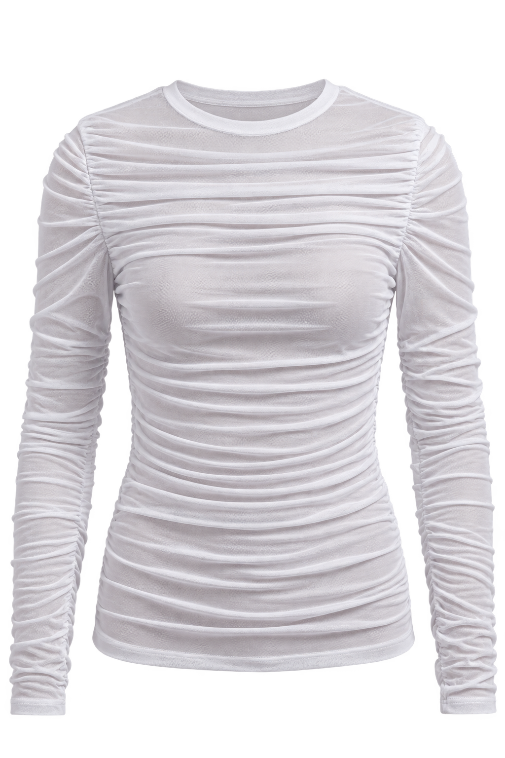 FOLDS Long Sleeve Weiß Transparent (Women)